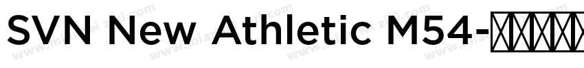 SVN New Athletic M54字体转换